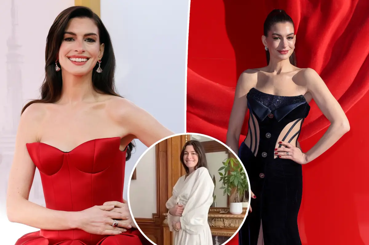 How Anne Hathaway concealed her pregnancy during the 'Devil Wears Prada 2' promotional tour