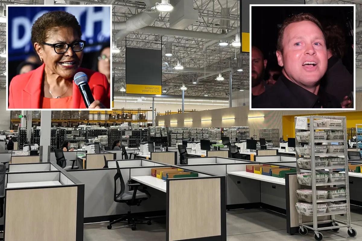 Inside the LA County vote counting center with many vacant desks despite a budget of $336 million
