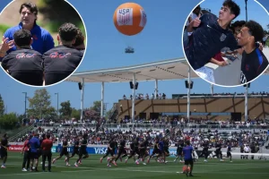 Inside the incredible scenes that welcomed USMNT at their World Cup location