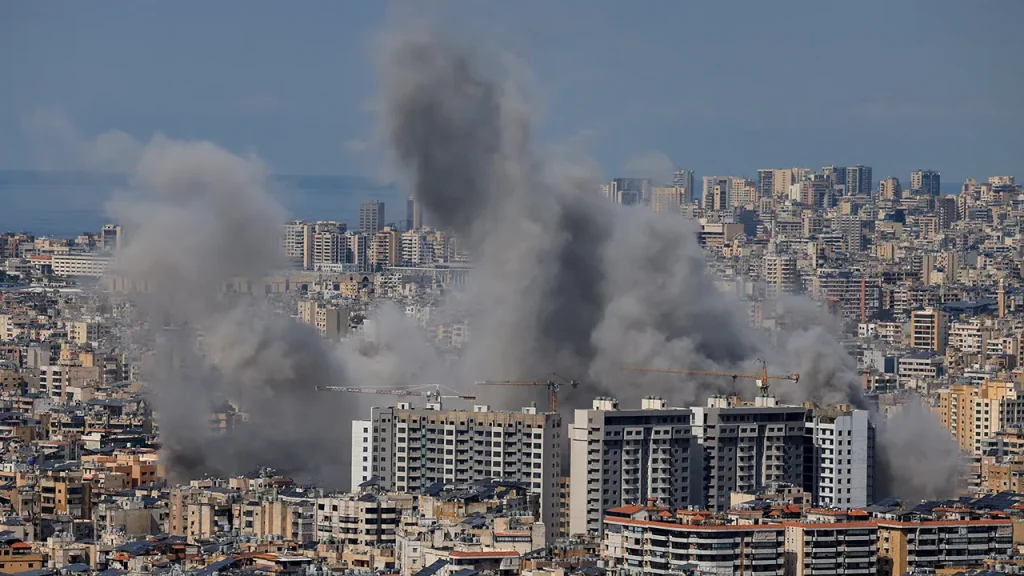 Israel targets Hezbollah in Beirut after ceasefire broken by rockets