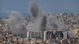 Israel targets Hezbollah in Beirut after ceasefire broken by rockets