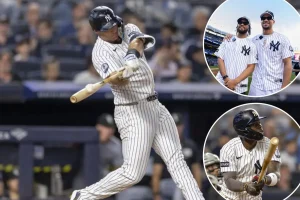 Jalen Brunson and Josh Hart from the Knicks enjoy watching the Yankees overpower the White Sox.