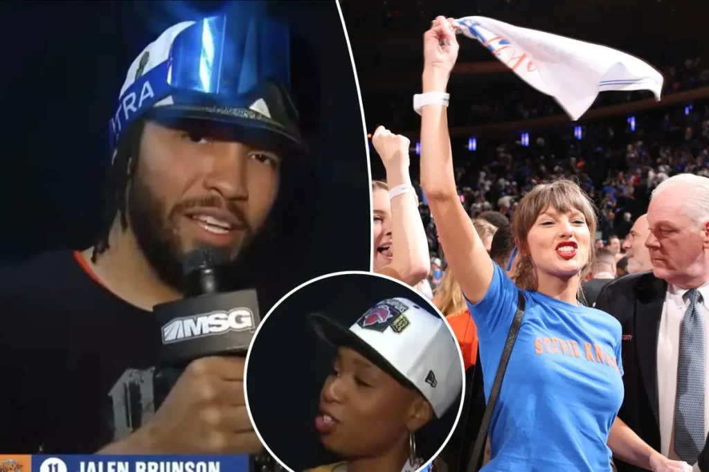 Jalen Brunson's note to Taylor Swift fans following the Monica McNutt situation