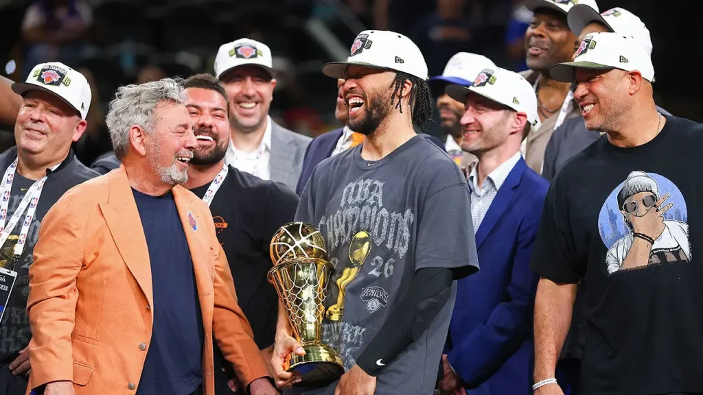 James Dolan gave a talk before the playoffs urging the Knicks to gain an advantage by avoiding sex.