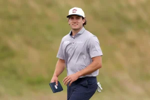 James Nicholas from Westchester pursuing a memorable moment at the U.S. Open in his home state