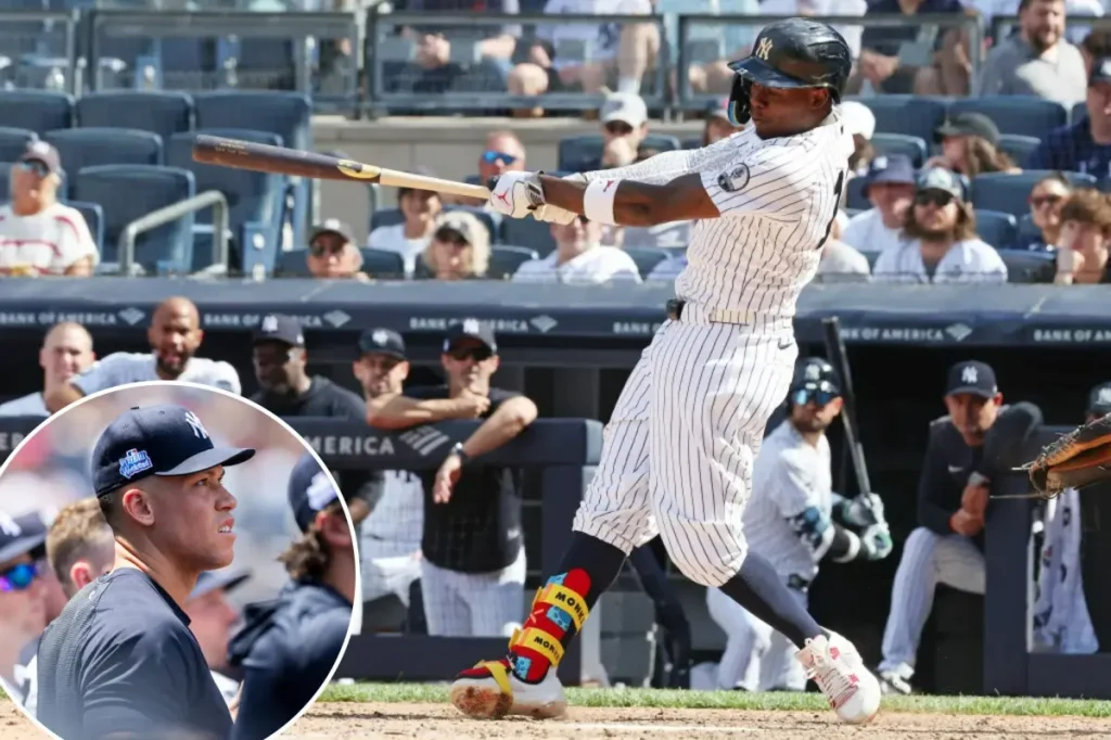 Jazz Chisholm Jr. hits a home run with Aaron Judge's bat in Yankees victory