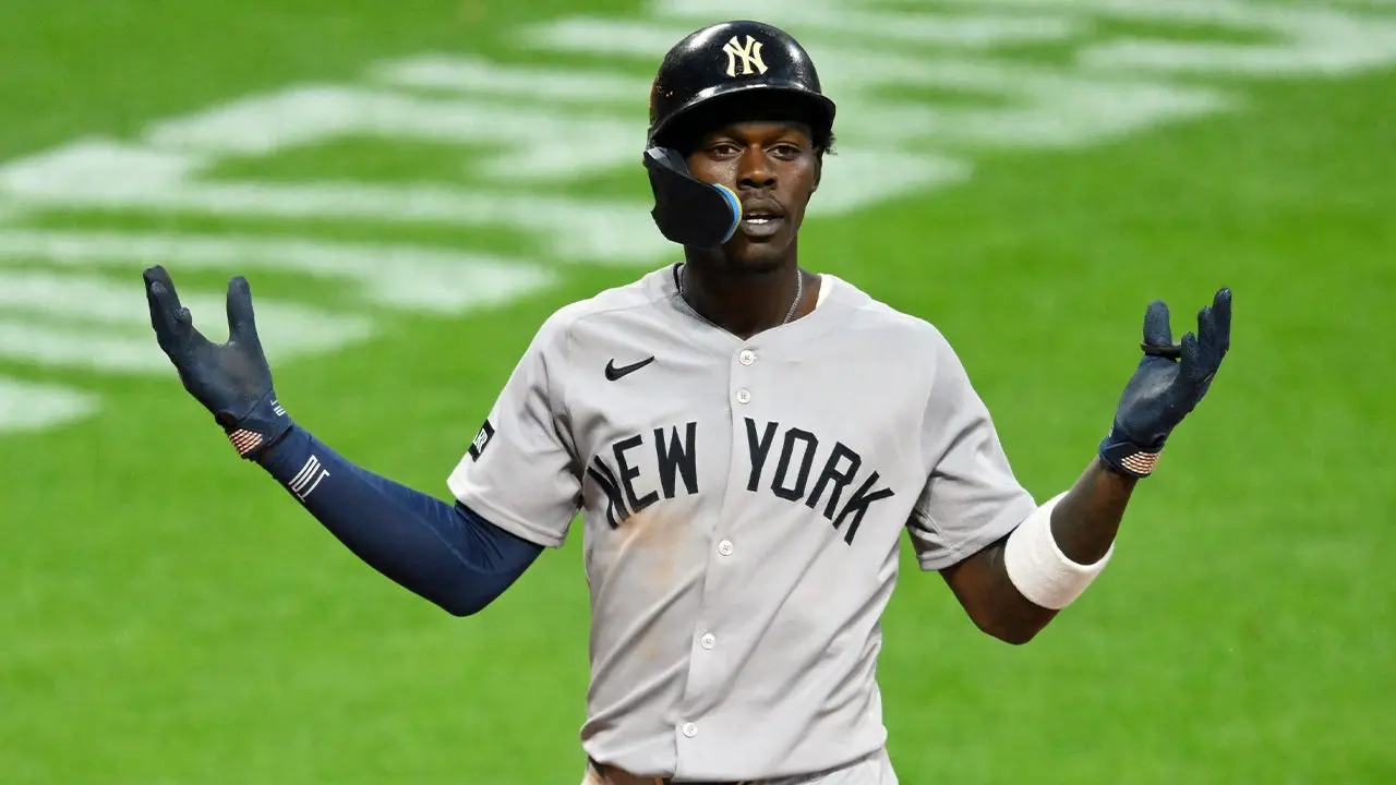 Jazz Chisholm of the Yankees shares his reasons for not wearing a cup after getting hit by a foul ball.