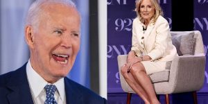 Joe Biden disrupts Jill Biden's book event with an uncomfortable exchange.