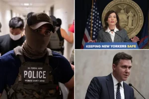 Justice Department files lawsuit against New York over law preventing federal agents from using masks