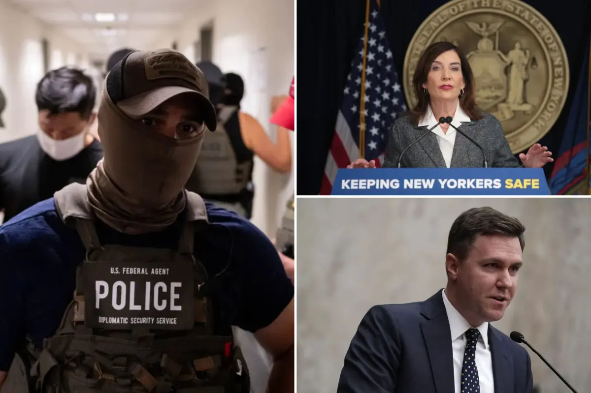 Justice Department files lawsuit against New York over law preventing federal agents from using masks