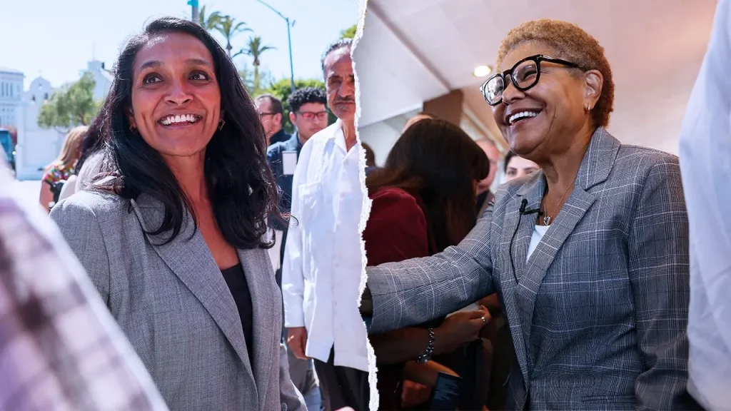 Karen Bass and Nithya Raman advance to the LA mayoral runoff following the primary election