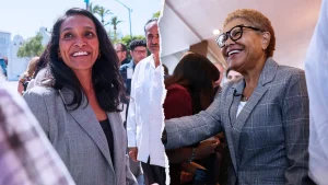 Karen Bass and Nithya Raman advance to the LA mayoral runoff following the primary election