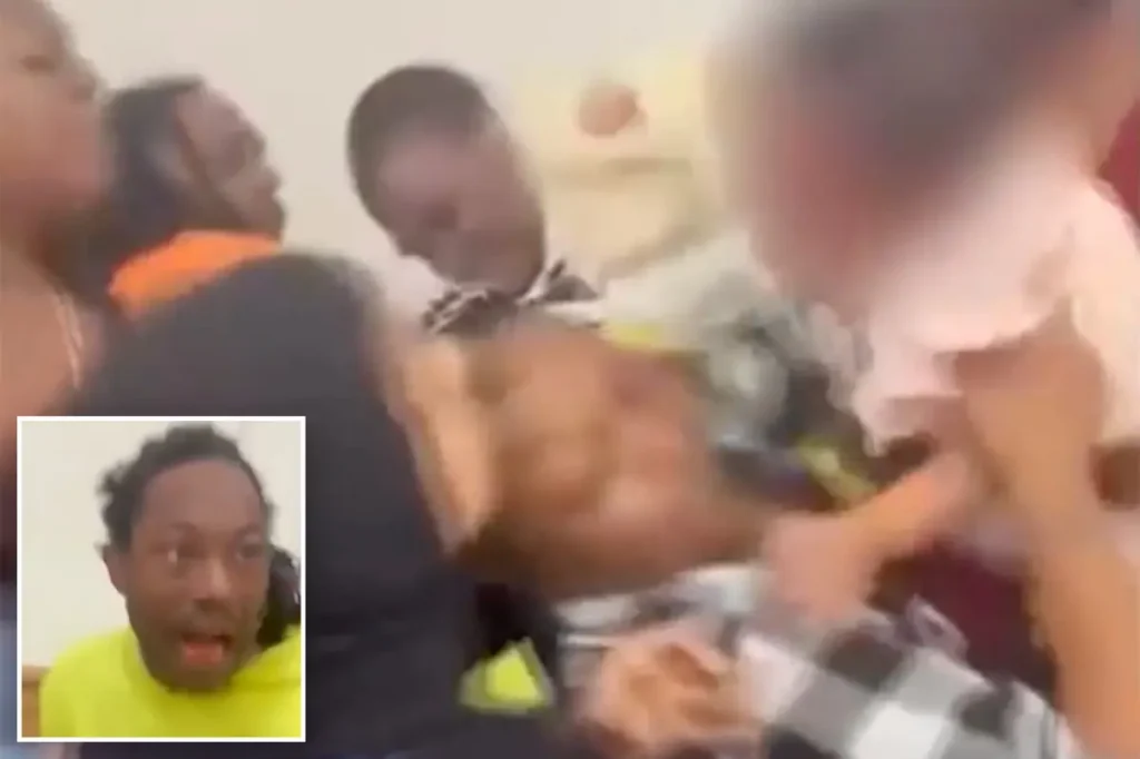 Kindergarten graduation in Pennsylvania turns chaotic when a baby gets caught in a fight among adults