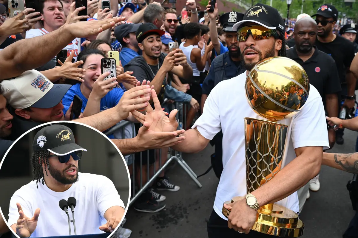 Knicks player Jalen Brunson's response to critics at City Hall