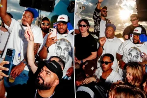 Knicks players take their celebration to Montauk.