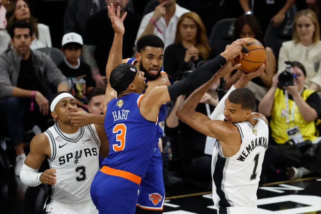 Knicks putting Victor Wembanyama and the Spurs in tough spots early in the NBA Finals