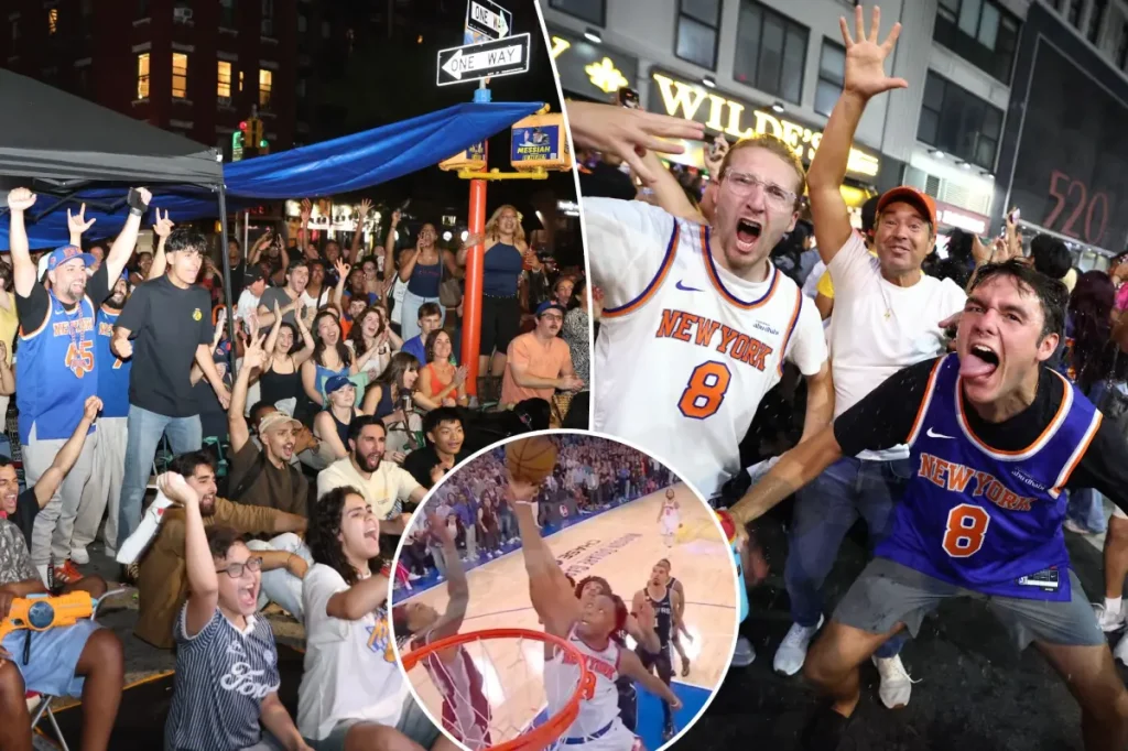 Knicks' victory sparks excitement in NYC with thousands rejoicing in the streets, bars, and bodegas after Game 4 win