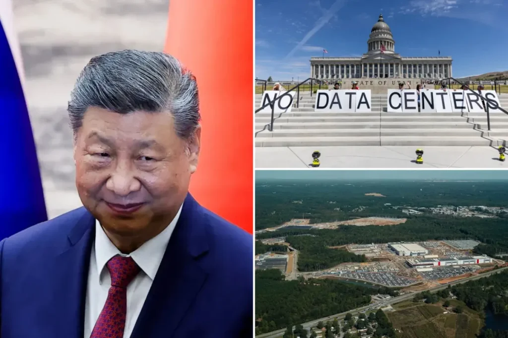 Lawmakers warn the White House that China might be behind protests against AI data centers in the US.