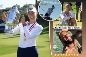 LeBron James praises Nelly Korda for her achievement at the U.S. Women's Open.
