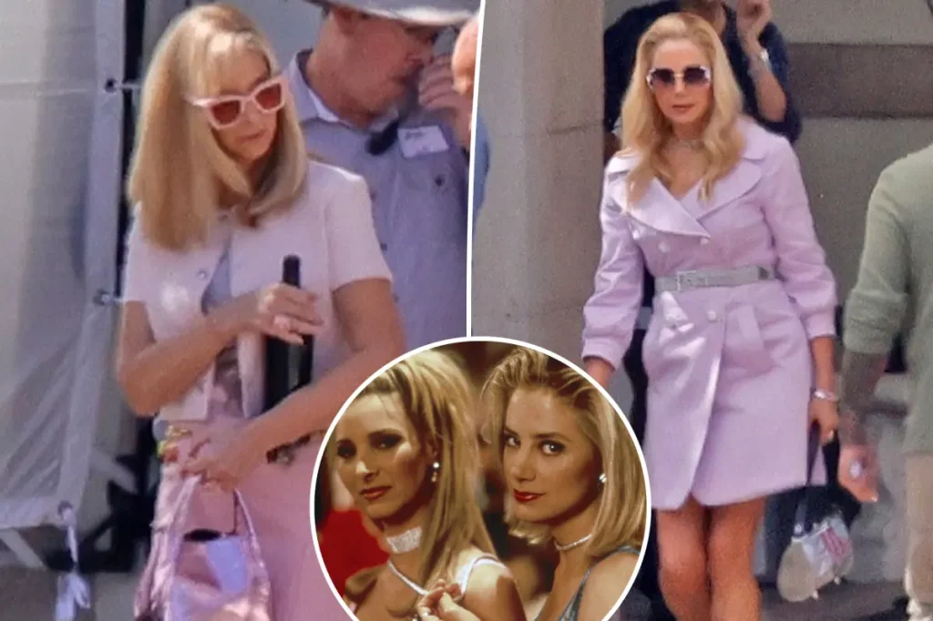 Lisa Kudrow and Mira Sorvino seen working on 'Romy and Michele' sequel