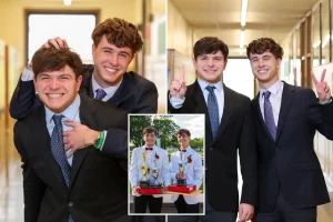 Long Island twins recognized as valedictorian and salutatorian of their high school as they prepare for Ivy League.