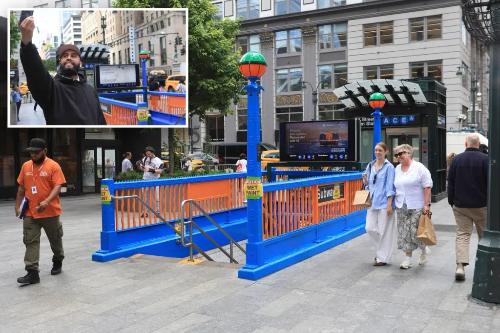 MTA will retain the Knicks-themed subway entrance for the upcoming NBA season in 2026-27.