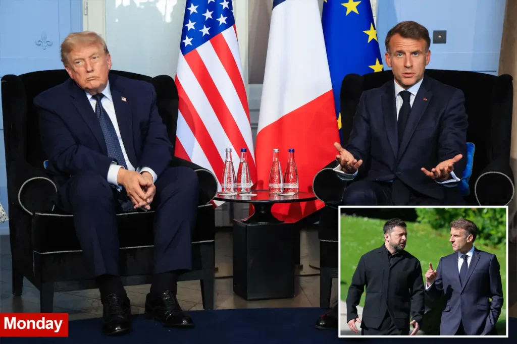 Macron describes his meeting with President Trump as 'challenging'