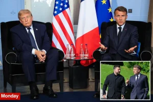 Macron describes his meeting with President Trump as 'challenging'