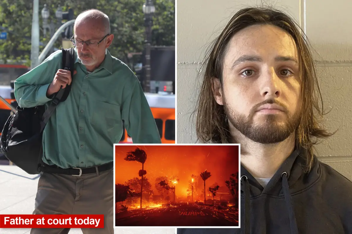 Man charged with starting the Palisades fire has one of his limited supporters attend court for the trial.