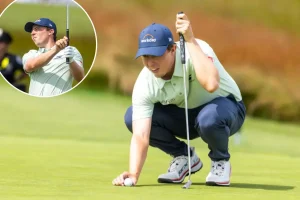 Matt Fitzpatrick positioned close to the top of the US Open leaderboard