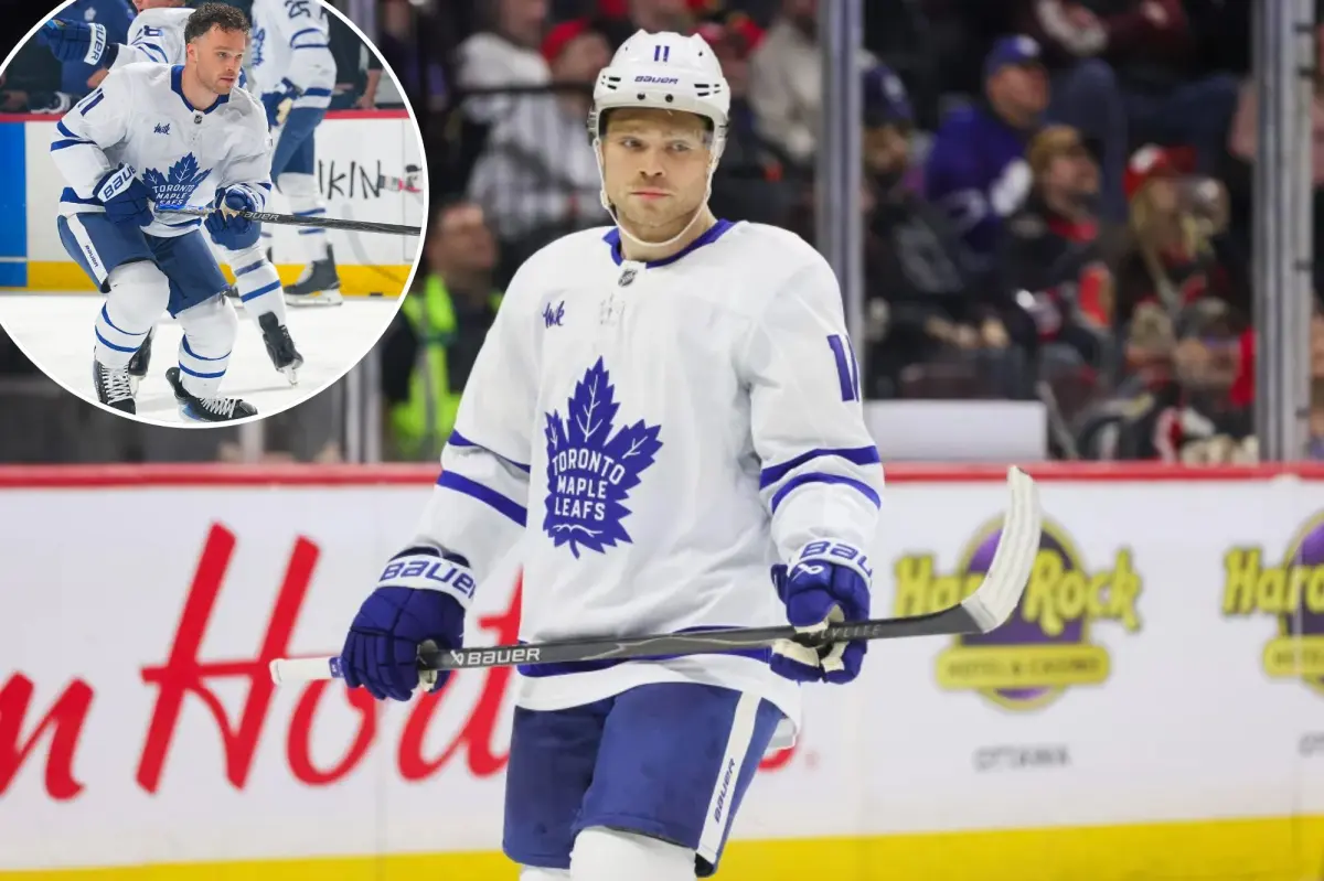 Max Domi of the Maple Leafs had difficulty walking following surgery during the offseason.
