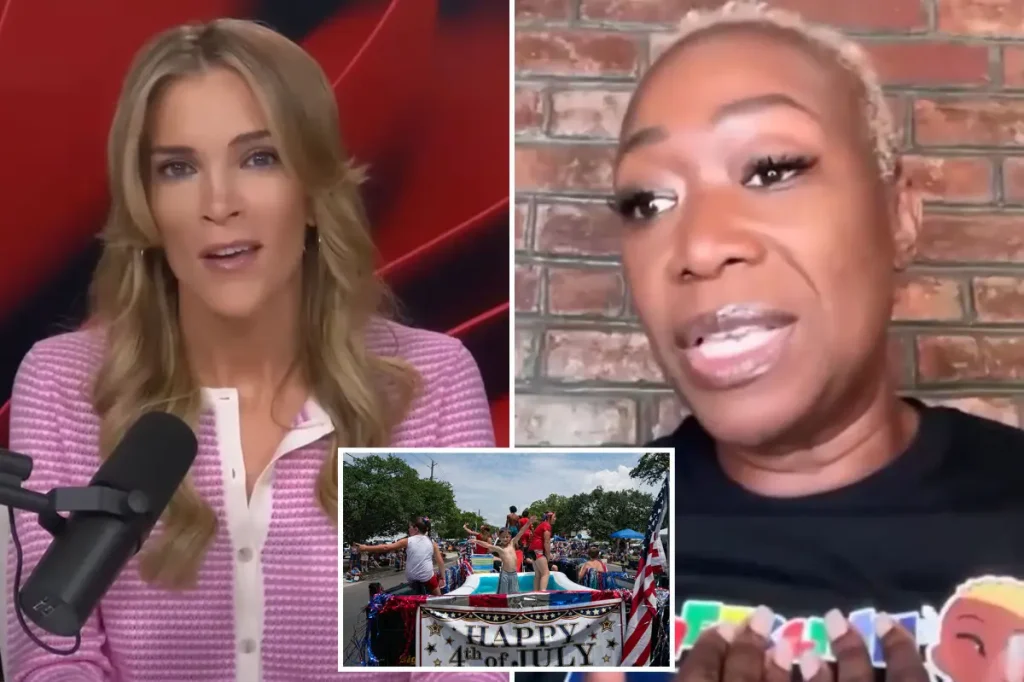 Megyn Kelly criticizes Joy Reid for claiming that 'none of the Black people I know' are enthusiastic about the Fourth of July.