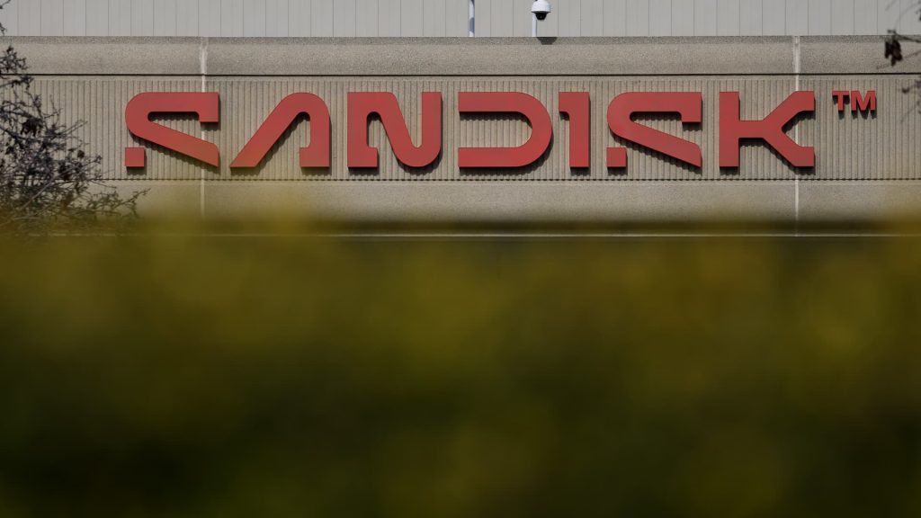 Midday stock movements: Sandisk, Intel, Enphase Energy, Accenture, Exxon Mobil and others