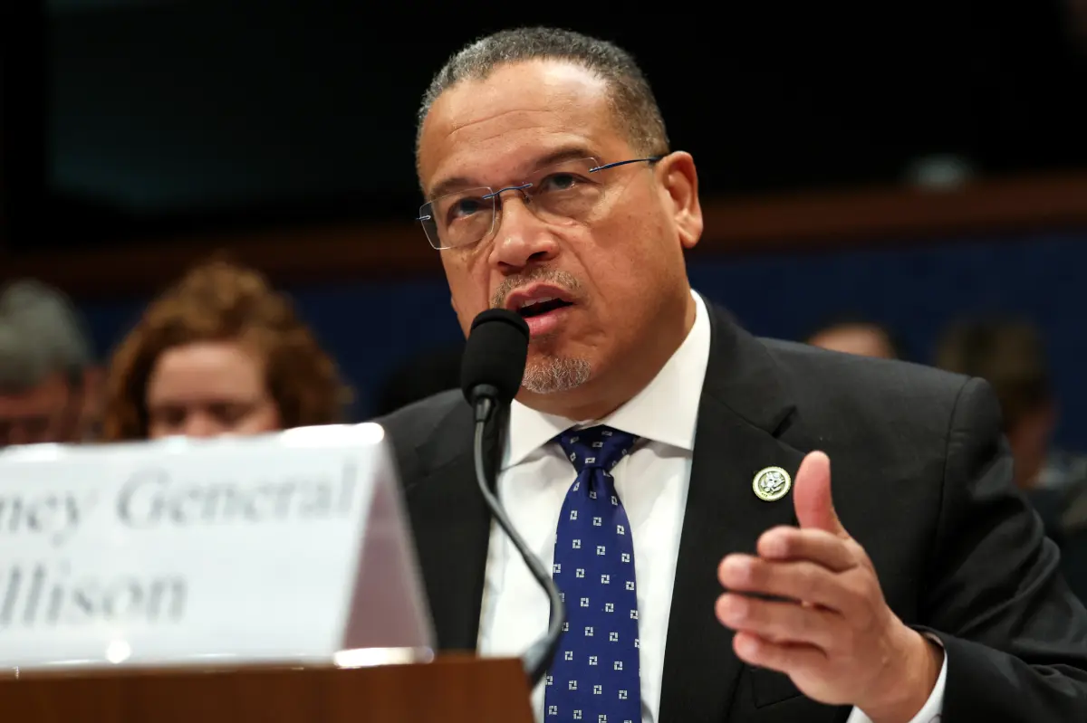 Minnesota AG Keith Ellison reacts strongly to questions about fraud scandal