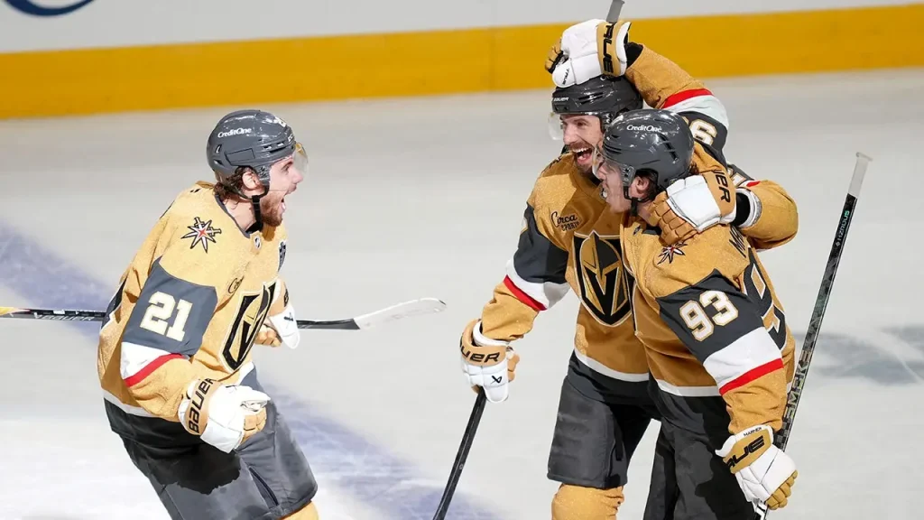 Mitch Marner achieves NHL record with hat trick as Golden Knights take Game 3 in double overtime