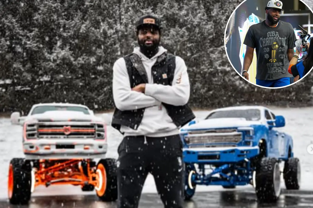 Mitchell Robinson to showcase his custom truck at the Knicks parade
