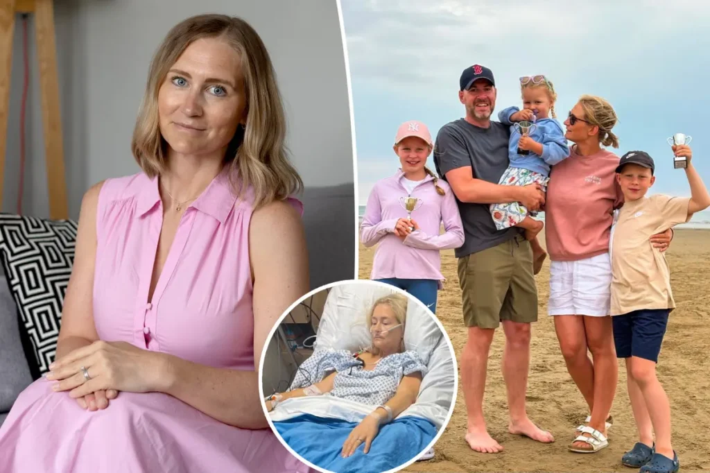 Mother of three learns she has cancer after doctors said she was 'too healthy and young' to be unwell.