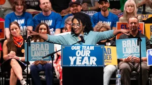 NYC congressional candidate helped start organization advocating for the downfall of the West