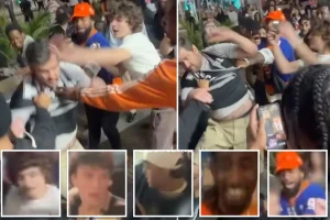 NYPD looking for several individuals who assaulted a Spurs fan and stole his jersey after the chaos of Game 3