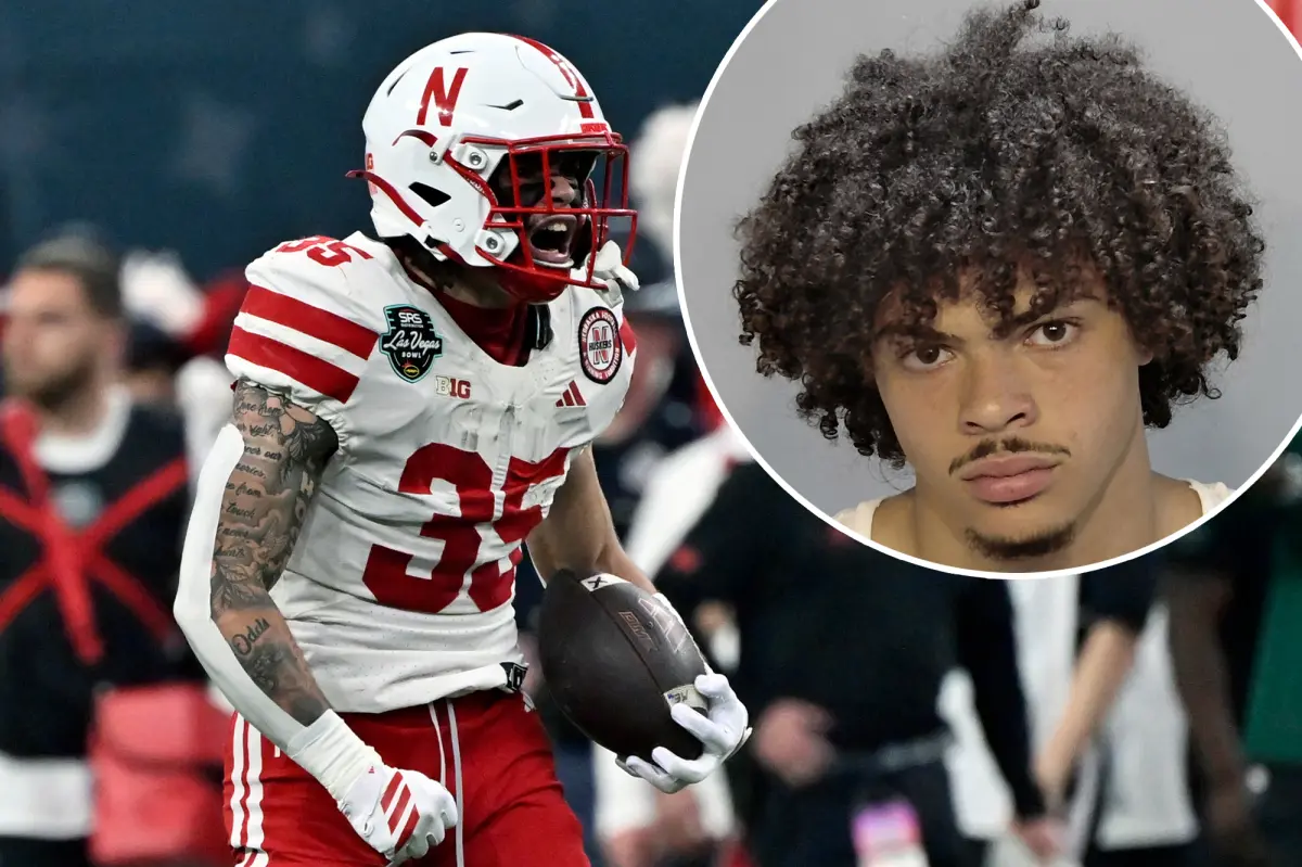 Nebraska running back Mekhi Nelson detained on charges of battery against his pregnant girlfriend
