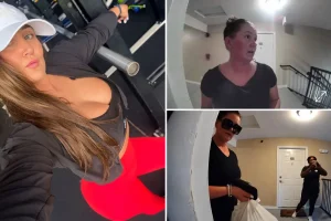 Neighbors said the missing personal trainer seemed 'confused' during a strange encounter days before she was discovered dead.