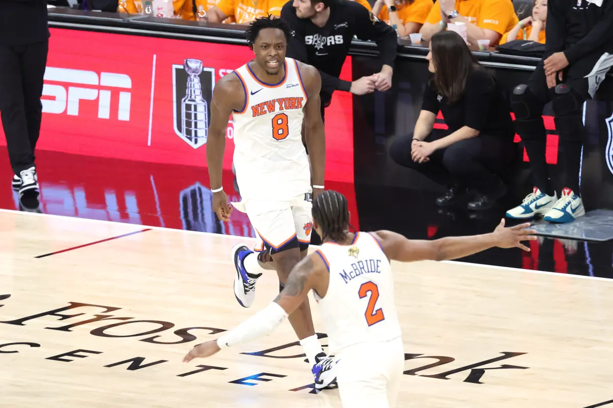 OG Anunoby showcased his skills for the Knicks in Game 1 of the NBA Finals