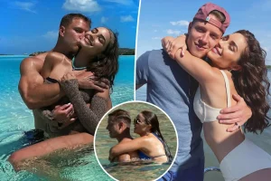 Olivia Culpo celebrates Christian McCaffrey's 30th birthday with maternity bikini photos.