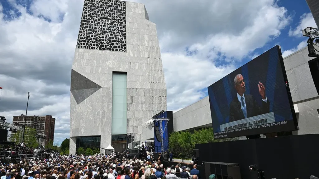 Opening of Obama Presidential Center criticized for land acknowledgment issues