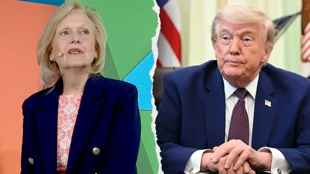 PBS CEO Paula Kerger reflects on a challenging year, describing her fight against Trump as a sobering experience.