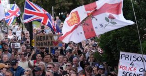 People in Britain Demonstrate Outside Police Station Calling for Justice for Henry Nowak