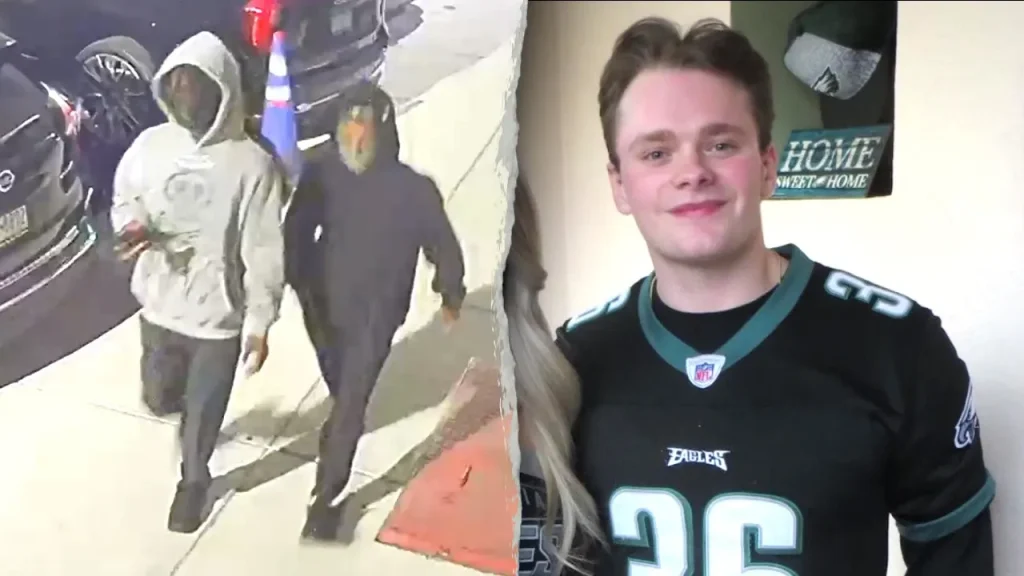 Philadelphia police share footage of suspects in the murder of a Penn State student