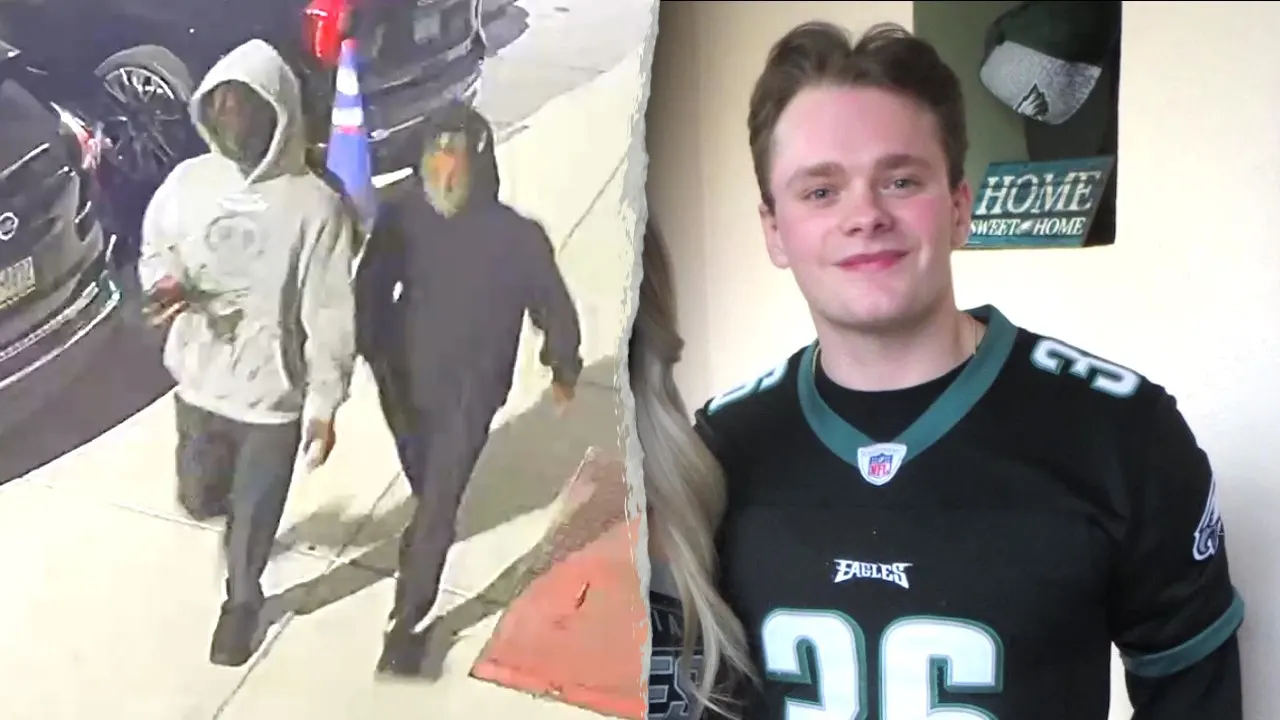 Philadelphia police share footage of suspects in the murder of a Penn State student