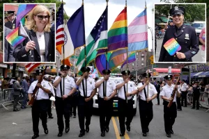 Police commissioner joins armed LGBTQ officers in Queens Pride parade, criticizes Manhattan organizers for excluding them: 'Insulting'