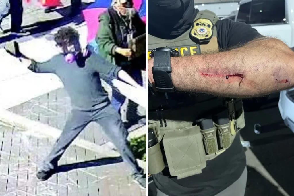 Portland resident Robert Jacob Hoopes receives a 30-month prison sentence for throwing a rock at an ICE officer.